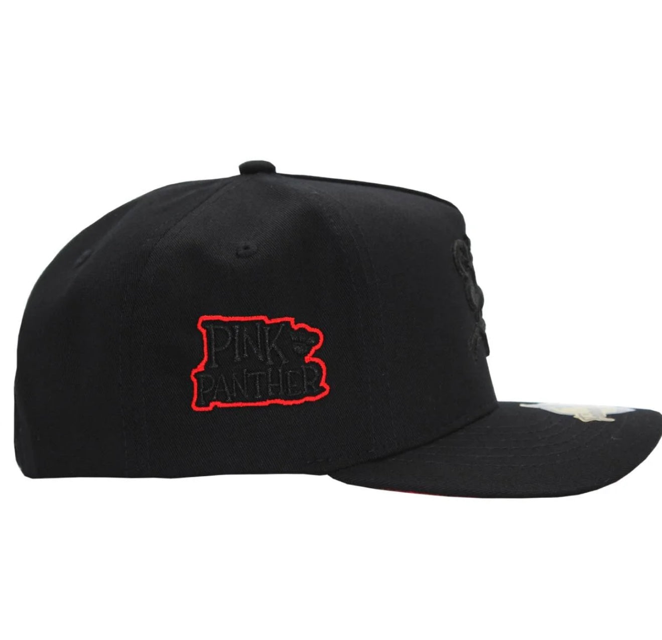 Ferreti Hats La Pantera Black with Red Eye