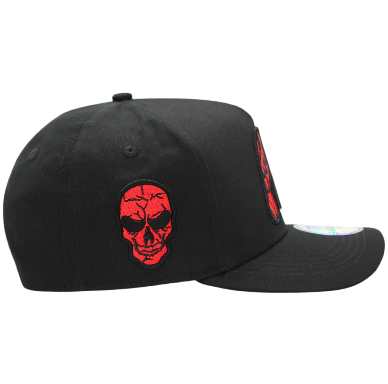 FERRETI HATS Negro Suelita Roja