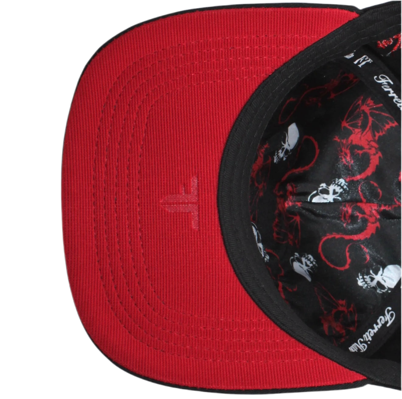 FERRETI HATS Negro Suelita Roja